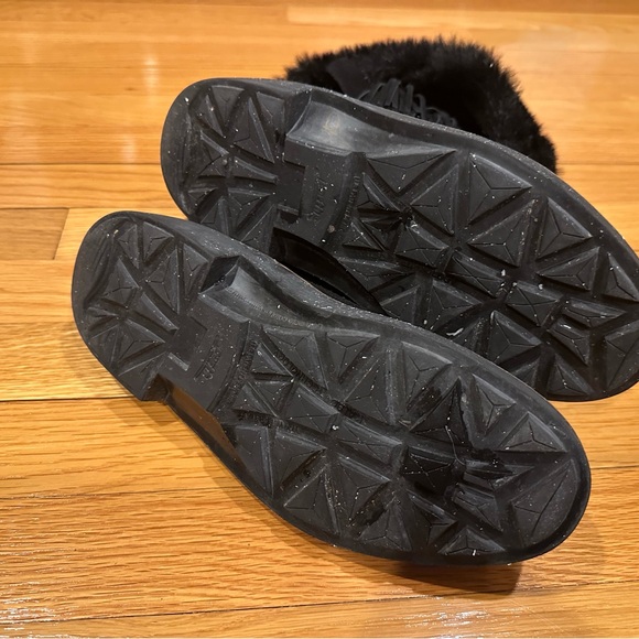 Earth Diva Faux Fur Black Winter Boots Size 7.5 7-1/2 - Picture 4 of 7